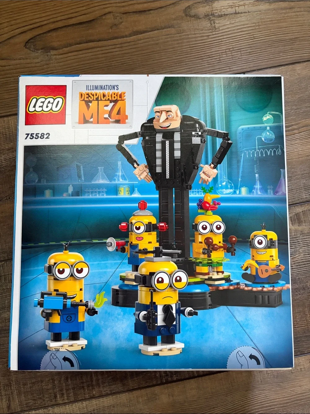 Lego Despicable Me 4 Brick-Built Gru with Yellow Minions Playset - Picture 2 of 6